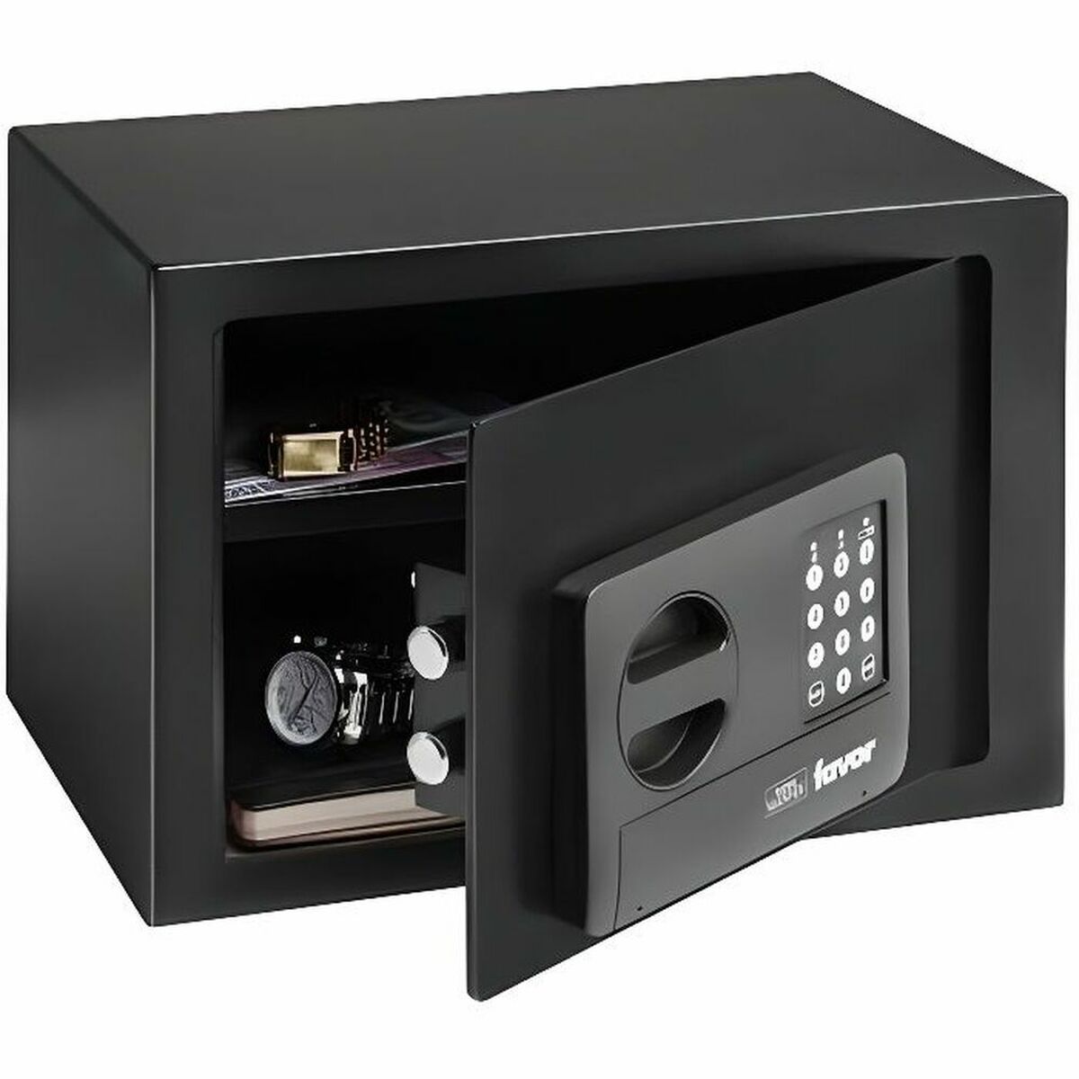 Safety-deposit box Burg-Wachter FAVOR S5 E Black Metal 25 x 35 x 25 cm-0
