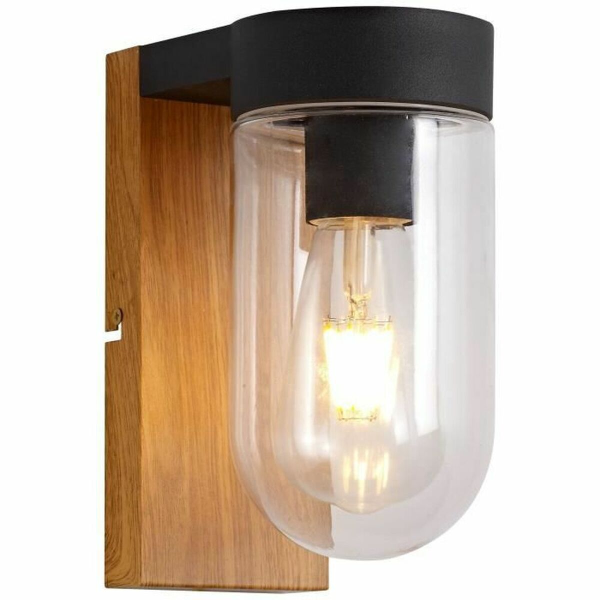Wall Light Brilliant Black Metal E27-0