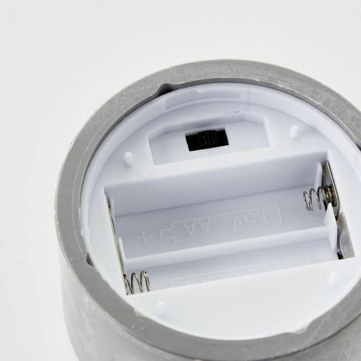 LED Candle Brilliant Grey Metal 3 Units-1
