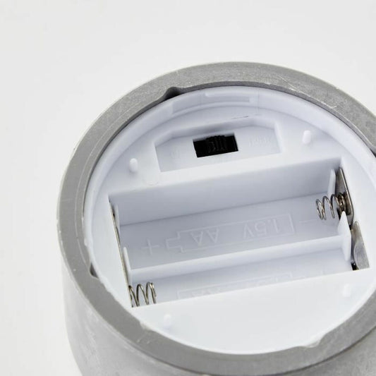 LED Candle Brilliant Grey Metal 3 Units-1