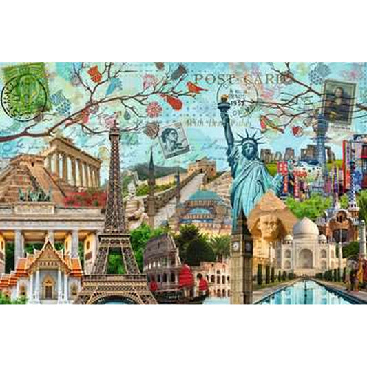 Puzzle Ravensburger 17118 Big Cities Collage 5000 Pieces-1