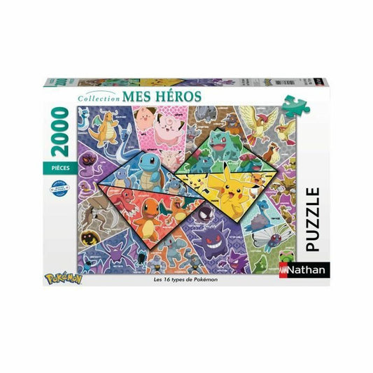 Puzzle Nathan Pokémon 2000 Pieces-0
