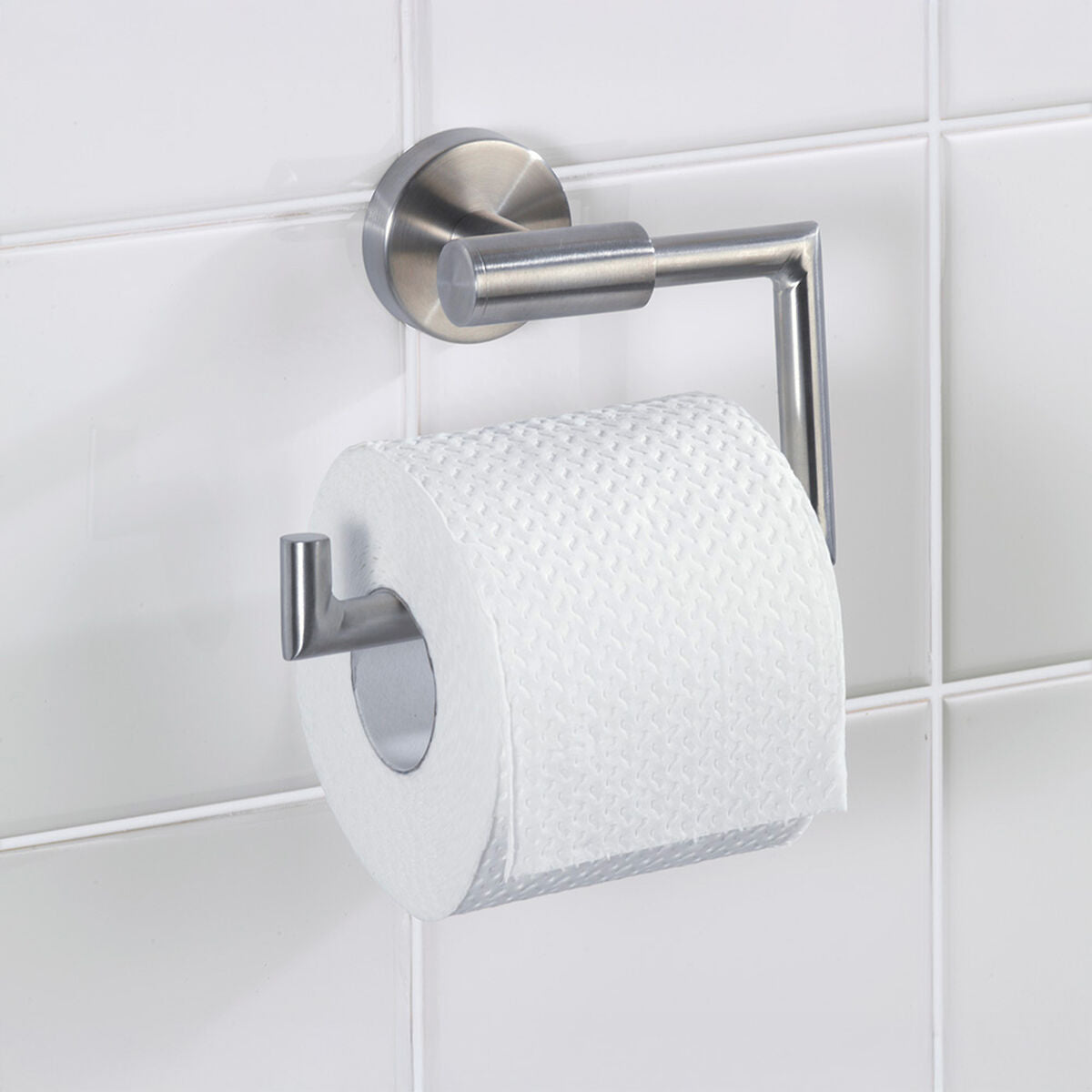 Toilet Roll Holder Wenko bosio Stainless steel 15 x 10,5 x 6,5 cm Steel-1