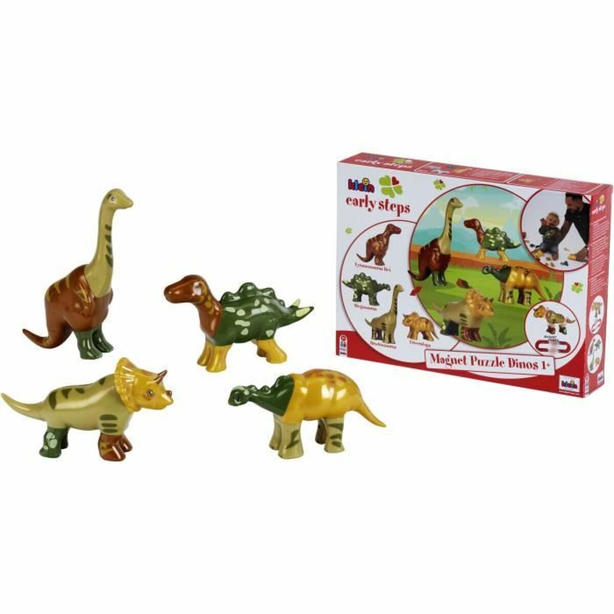 Construction set Klein Magnet Dino Puzzle Multicolour-0