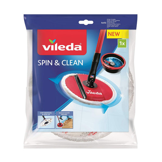 Mop Replacement To Scrub Vileda Spin & Clean Microfibres-0