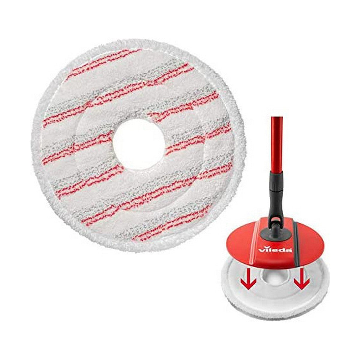 Mop Replacement To Scrub Vileda Spin & Clean Microfibres-3