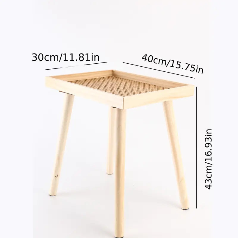 Create a cozy nook with the Solid Rattan Side Table, a testament to craftsmanship-5
