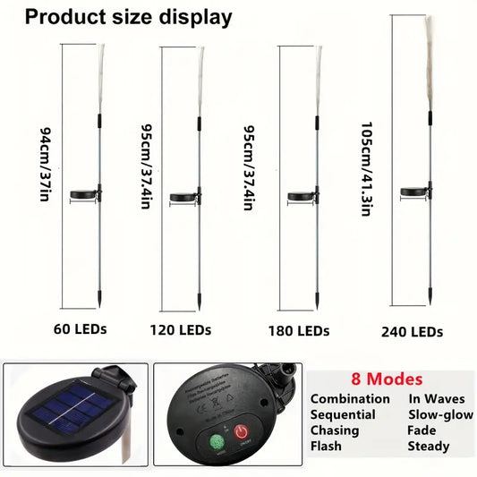 Elevate Your Christmas Decor with LED Solar Lawn Lights-1