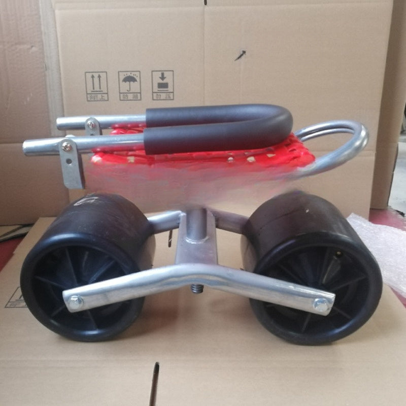 Garden Sled Cart with Two Wheels-3