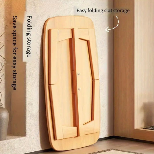 Low-Rise Design Bamboo Folding Table-1
