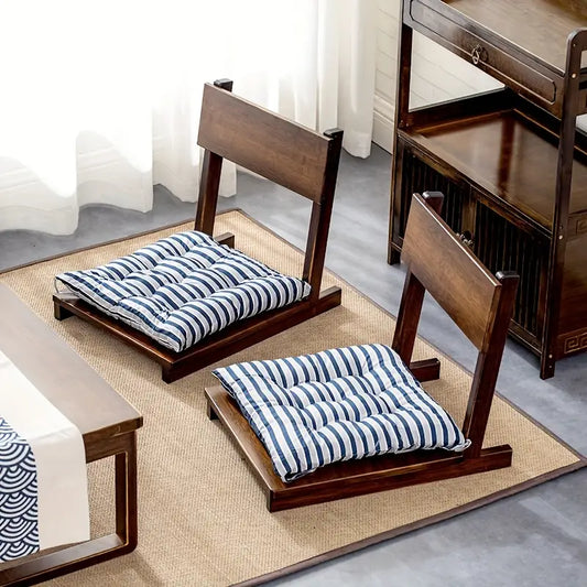 Eco-Friendly Bamboo Floor Chair - Brown-1