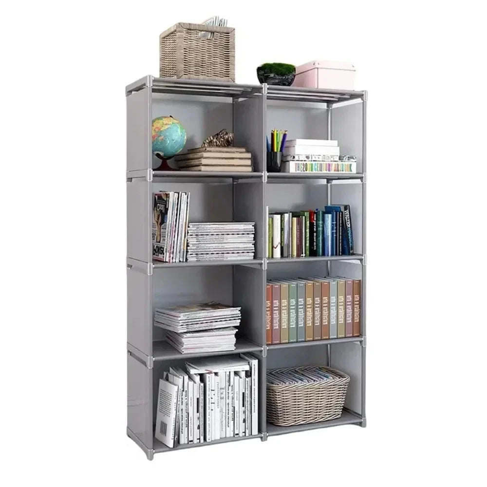 5-Tier Simple Bookshelf Easy Assembly DIY Bookcase-0