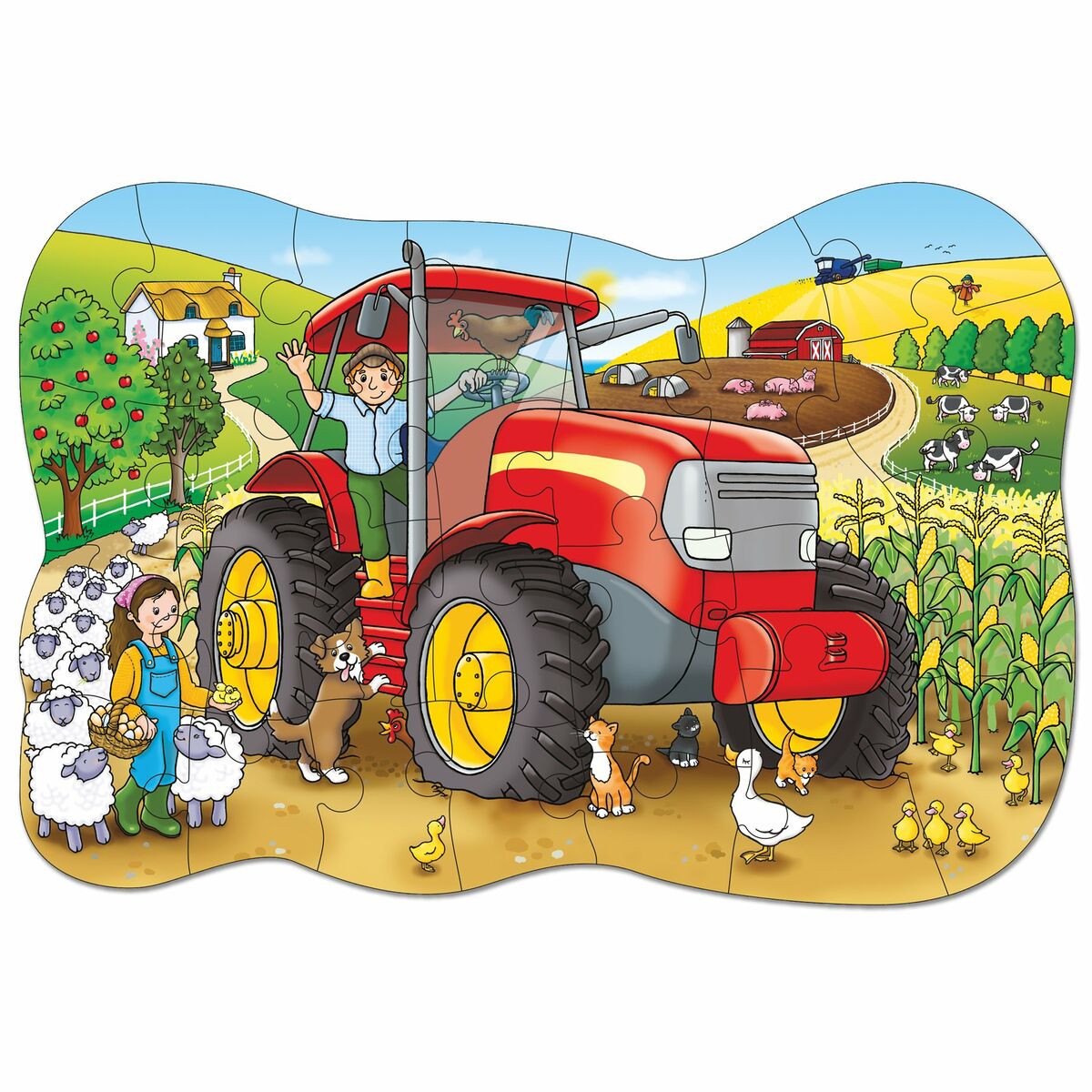 Puzzle Orchard Big Tractor (FR)-2
