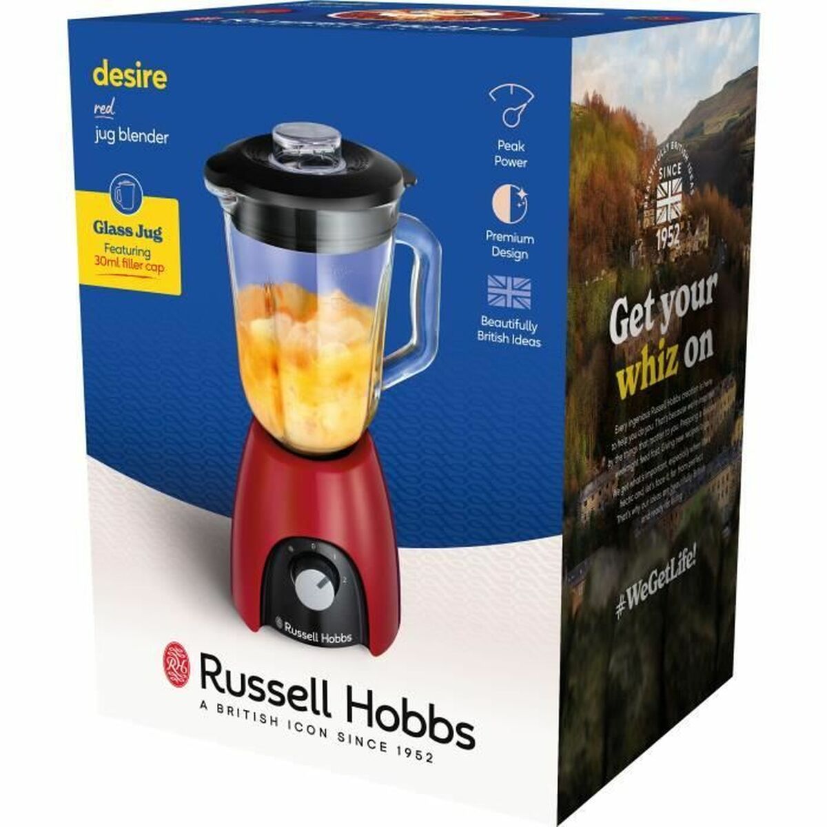 Cup Blender Russell Hobbs Desire Red 650 W Red-1