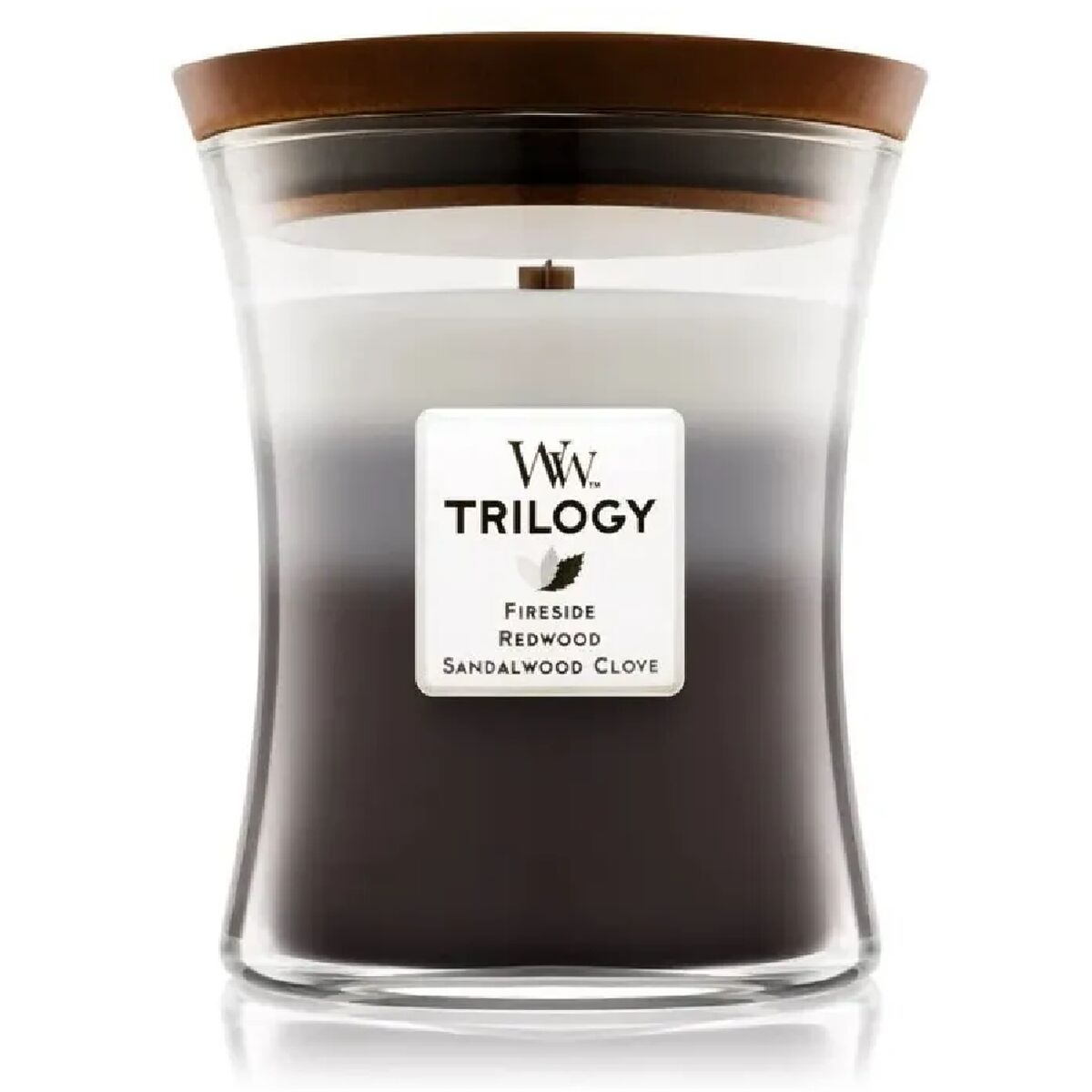 Scented Candle Woodwick Trilogy Medium Warm Woods-0