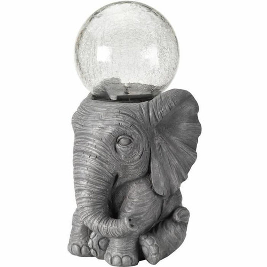 Solar lamp elephant White-0