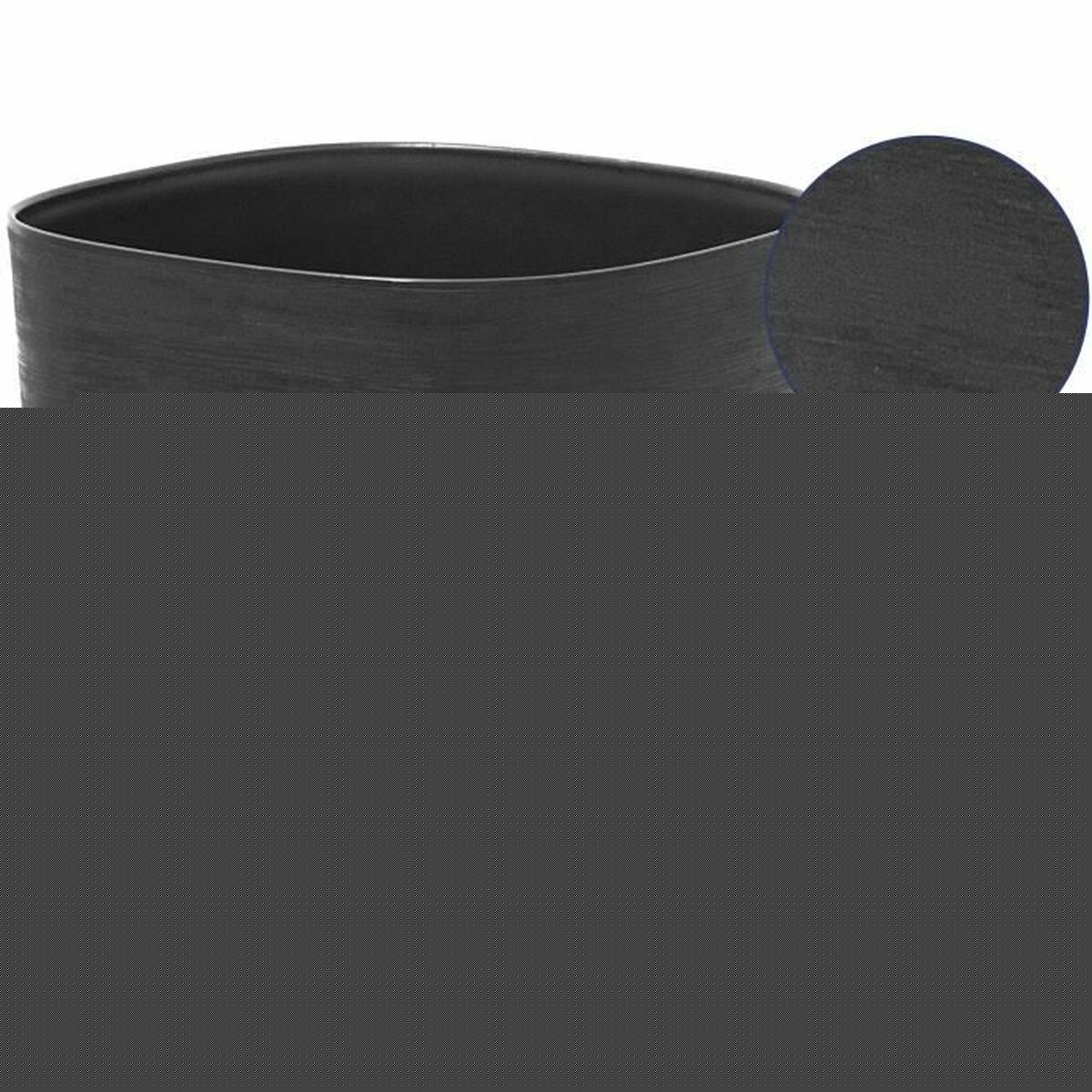 Planter Garden ID Respect Black 20 x 20 cm-3