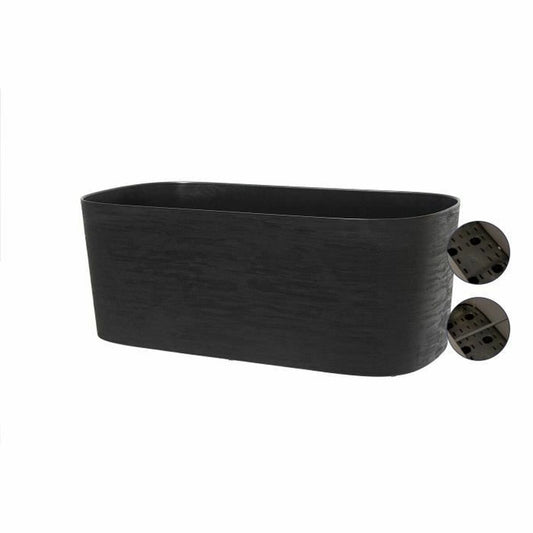Self-watering planter Garden ID Black 17 x 50 x 17 cm-1