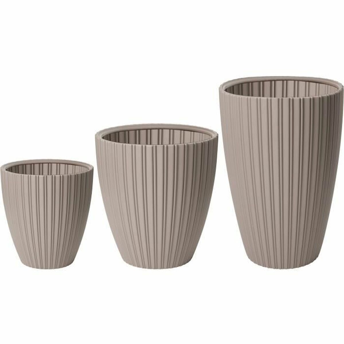 Plant pot Garden ID Fancy Brown Taupe Polyethylene 40 x 42 cm-1