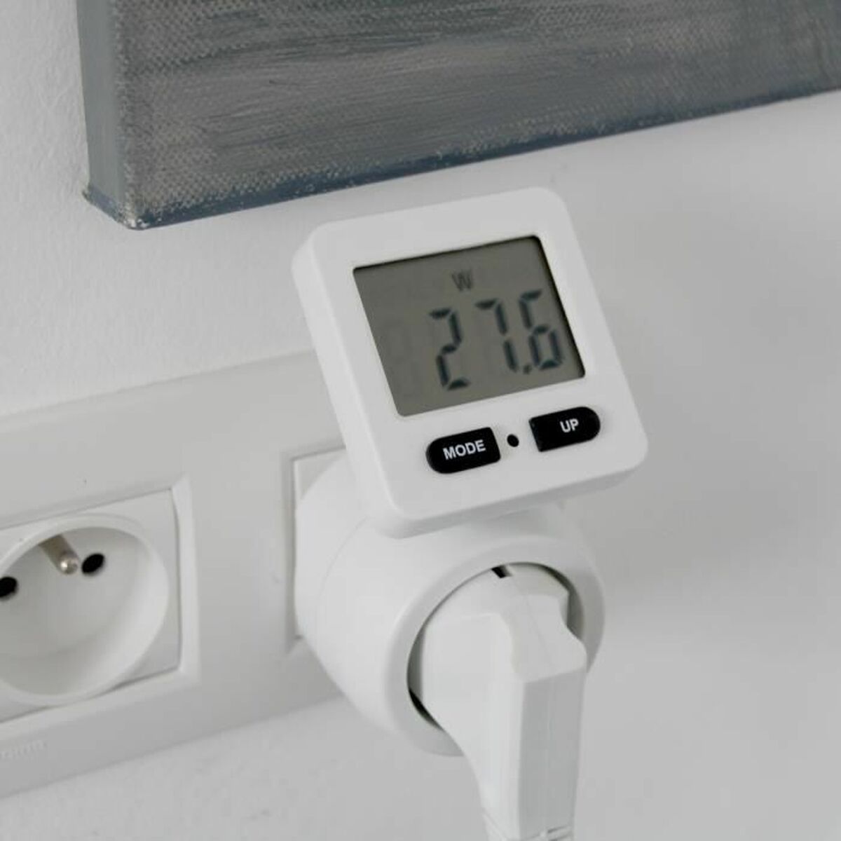Plug with consumption meter Chacon 54351 White-3