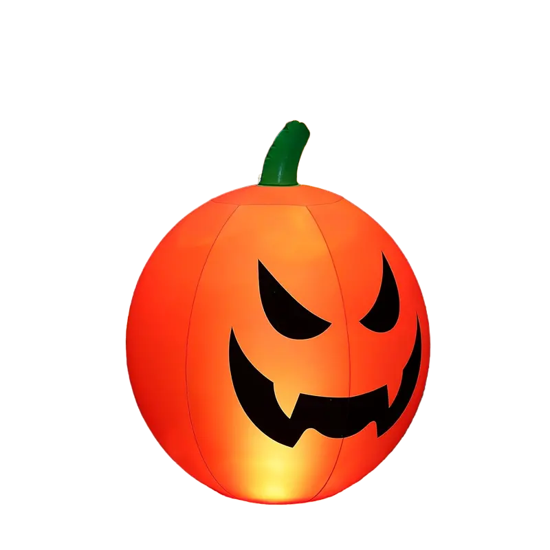 Remote Glow: Illuminated Inflatable Pumpkin-0