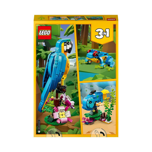 Construction set Lego Creator 31136 Exotic parrot with frog and fish 3-in-1 253 Pieces-1