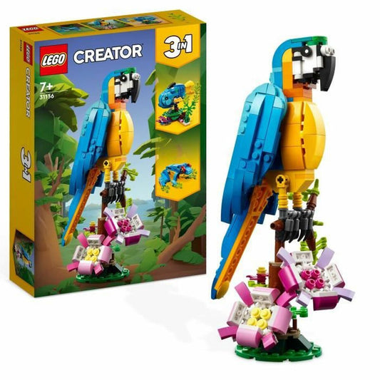 Construction set Lego Creator 31136 Exotic parrot with frog and fish 3-in-1 253 Pieces-0