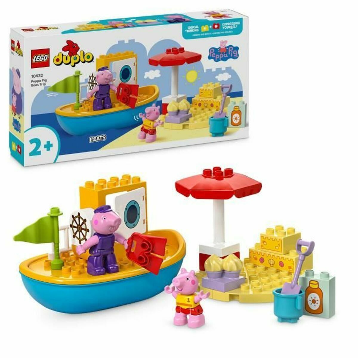 Construction set Lego Peppa Pig's Boat Trip Multicolour-0