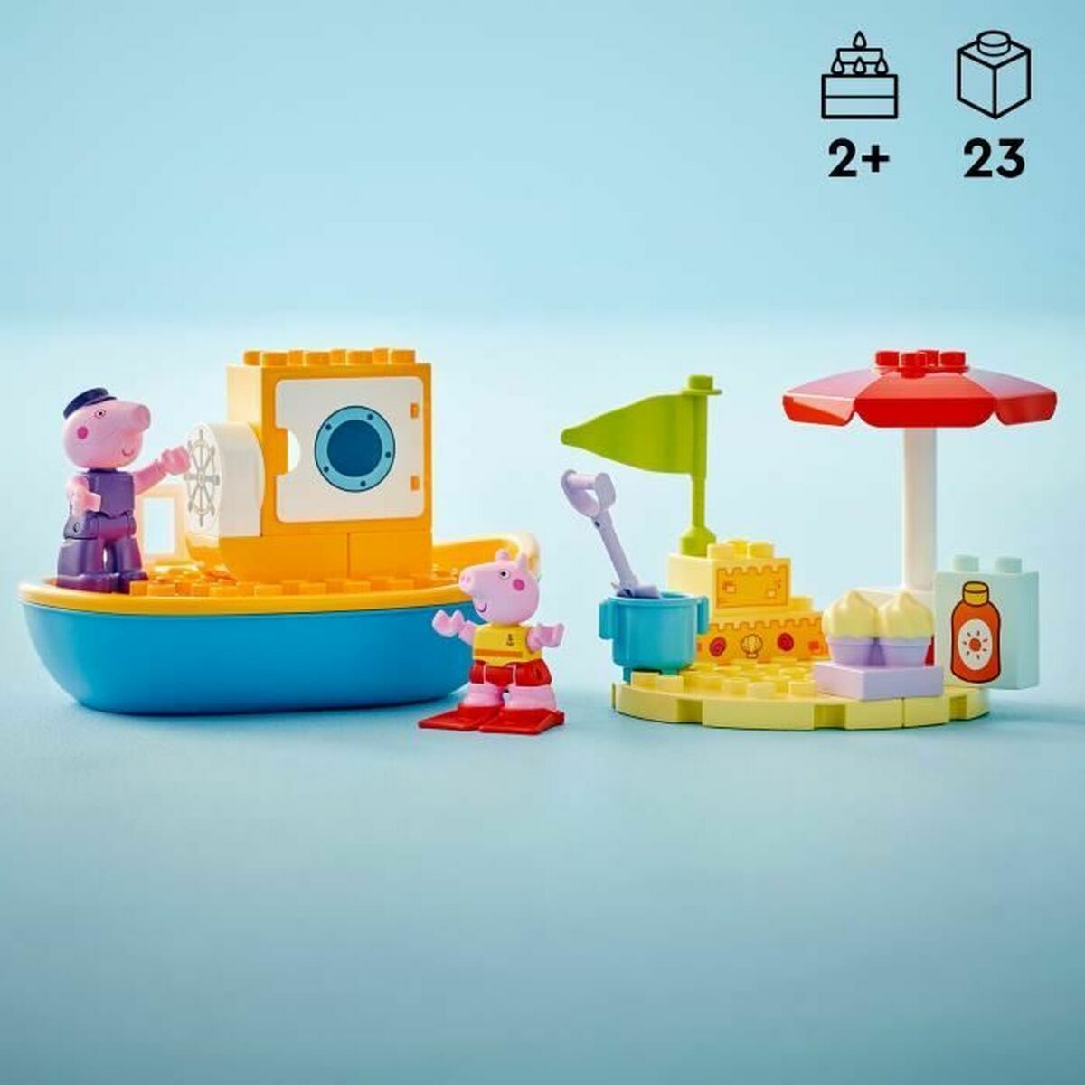 Construction set Lego Peppa Pig's Boat Trip Multicolour-3