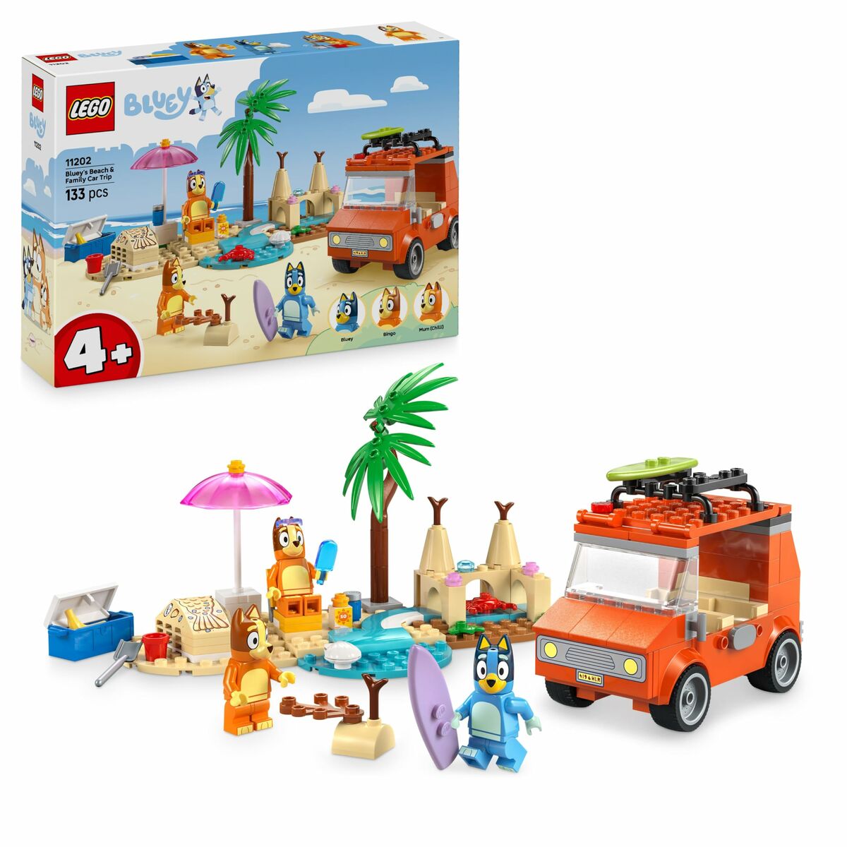 Construction set Lego 11202 Bluey's Beach & Family Car Trip 133 Pieces-6