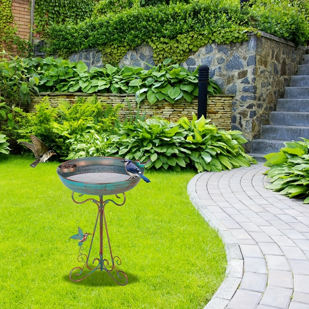 Bird Bath with Feeder Pedestal-2