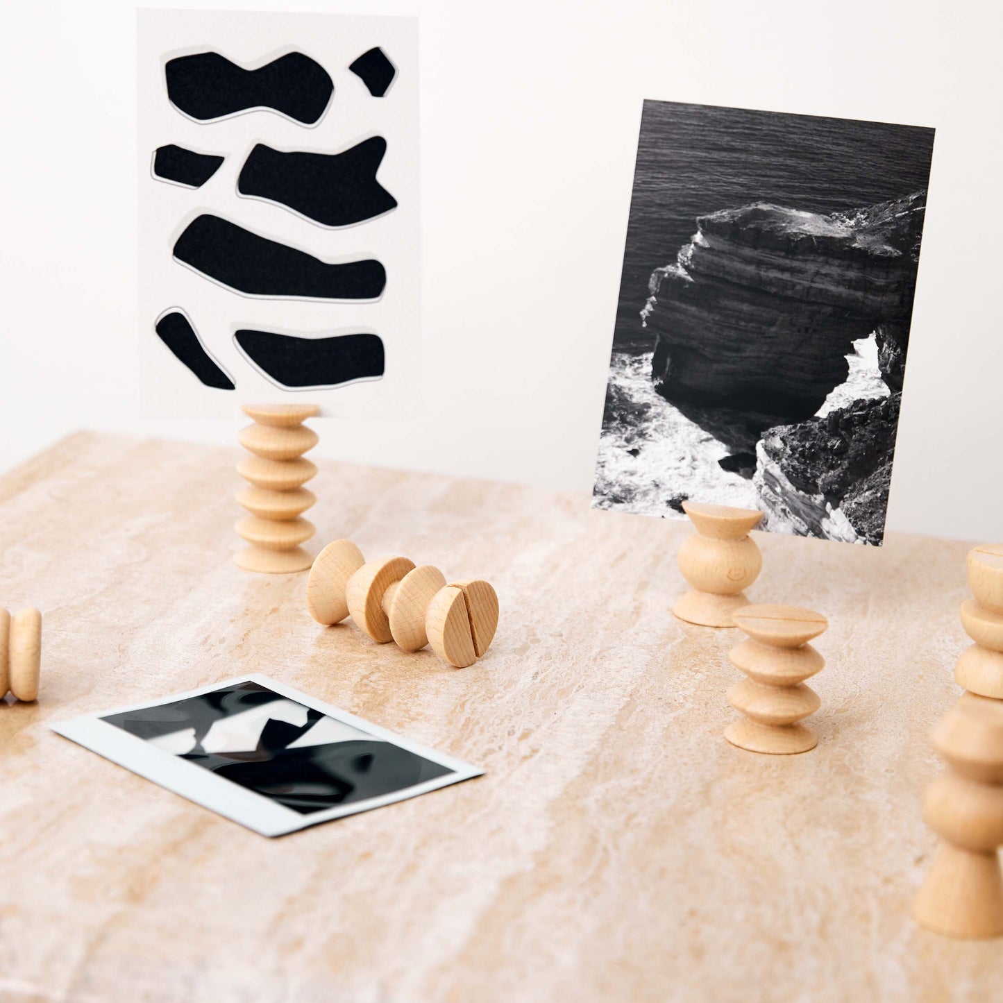 Totem Wooden Picture / Postcard Stand -  Set of 5 Short-4