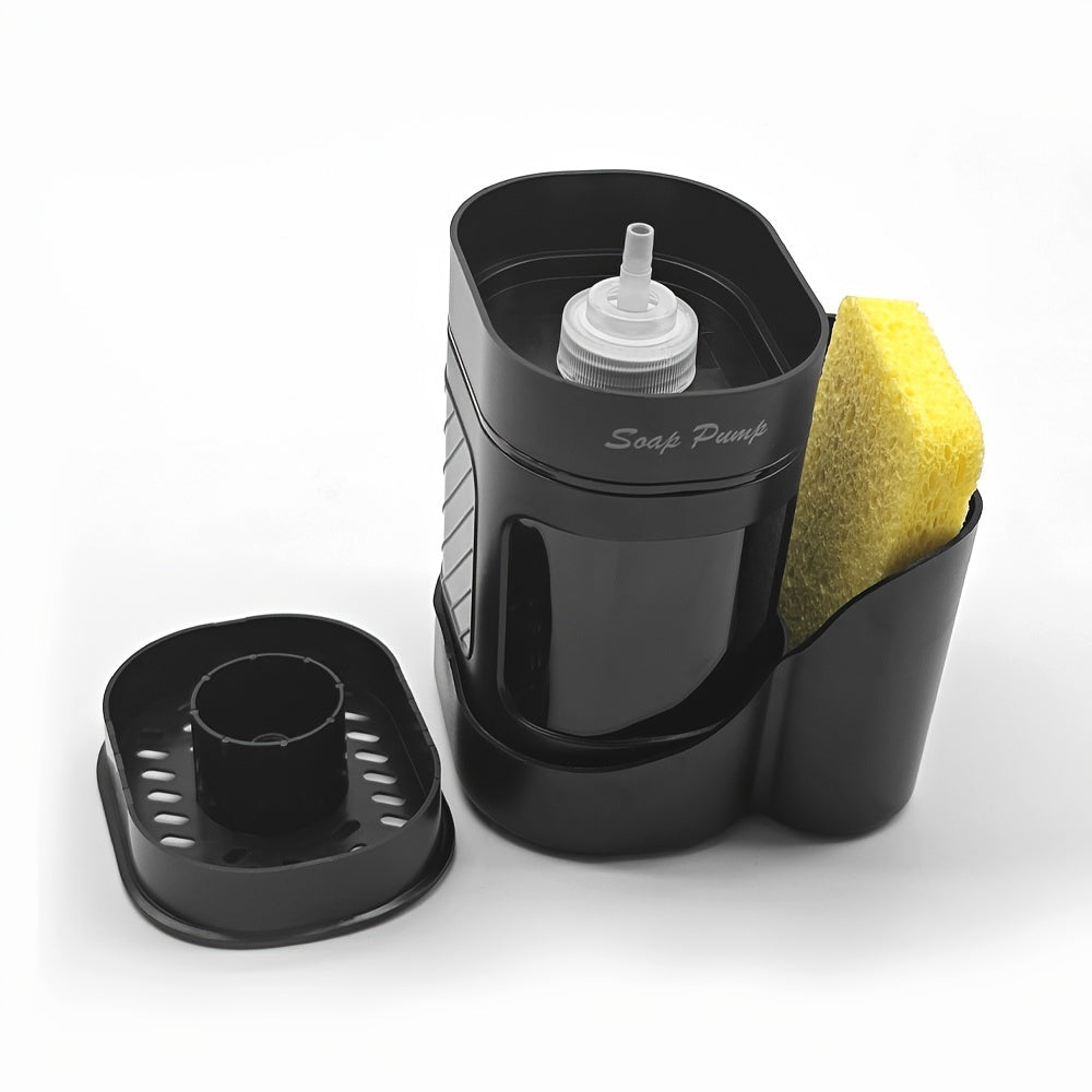 NNETM Oval Soap Dispenser with Sponge Holder-4