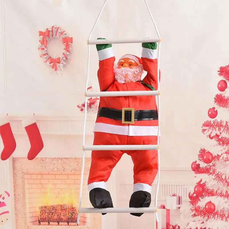 Climbing Santa Claus Ladder Christmas Decor-1