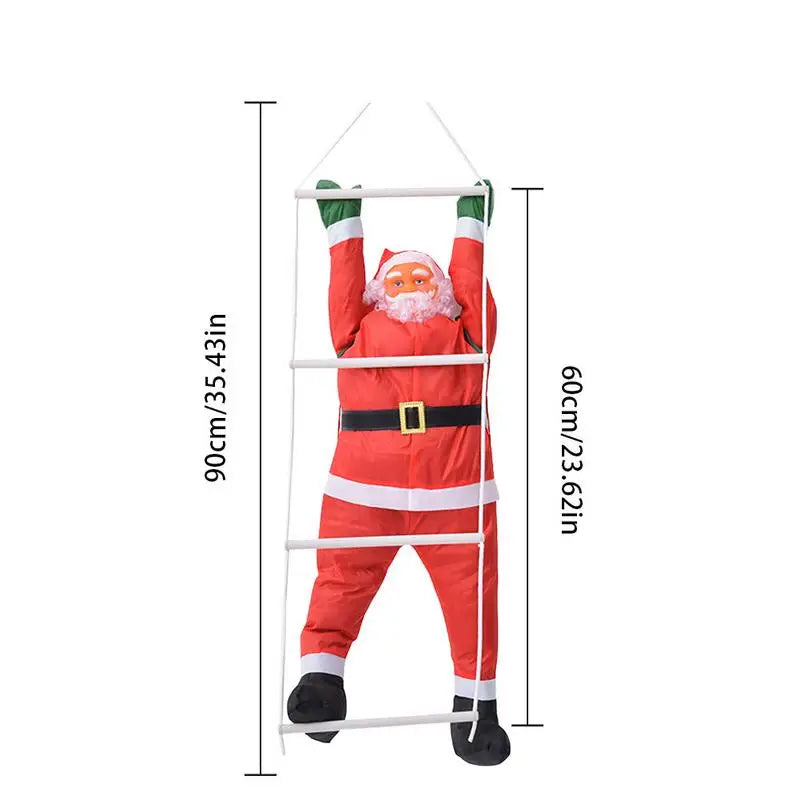 Climbing Santa Claus Ladder Christmas Decor-2