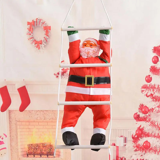NNEOBA Climbing Santa Claus Ladder Christmas Decor 90CM-1