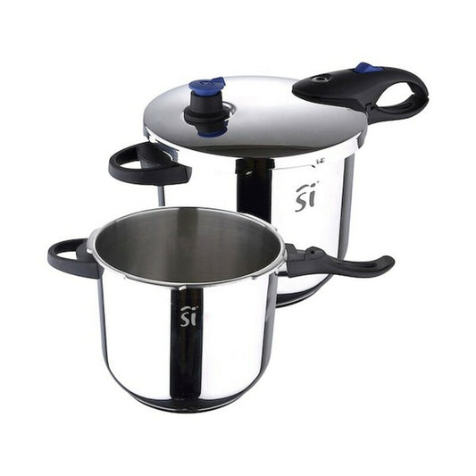 Set of pressure cookers San Ignacio Stainless steel 4 L 5,5 L Ø 22 cm-0