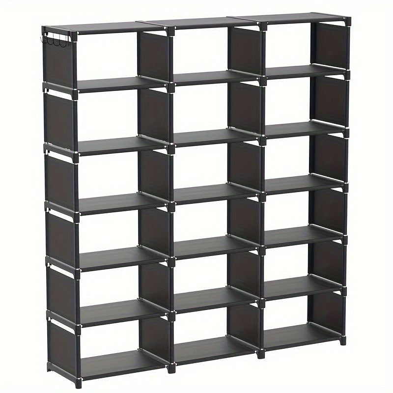 Metal Bookshelf Storage Organizer (18 Grid)-0
