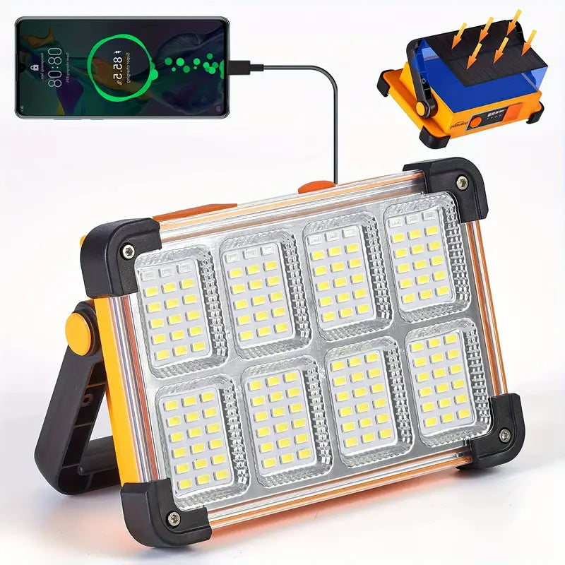 Degruand Rechargeable LED Solar Work Light - Portable Ultra Bright Floodlight-0