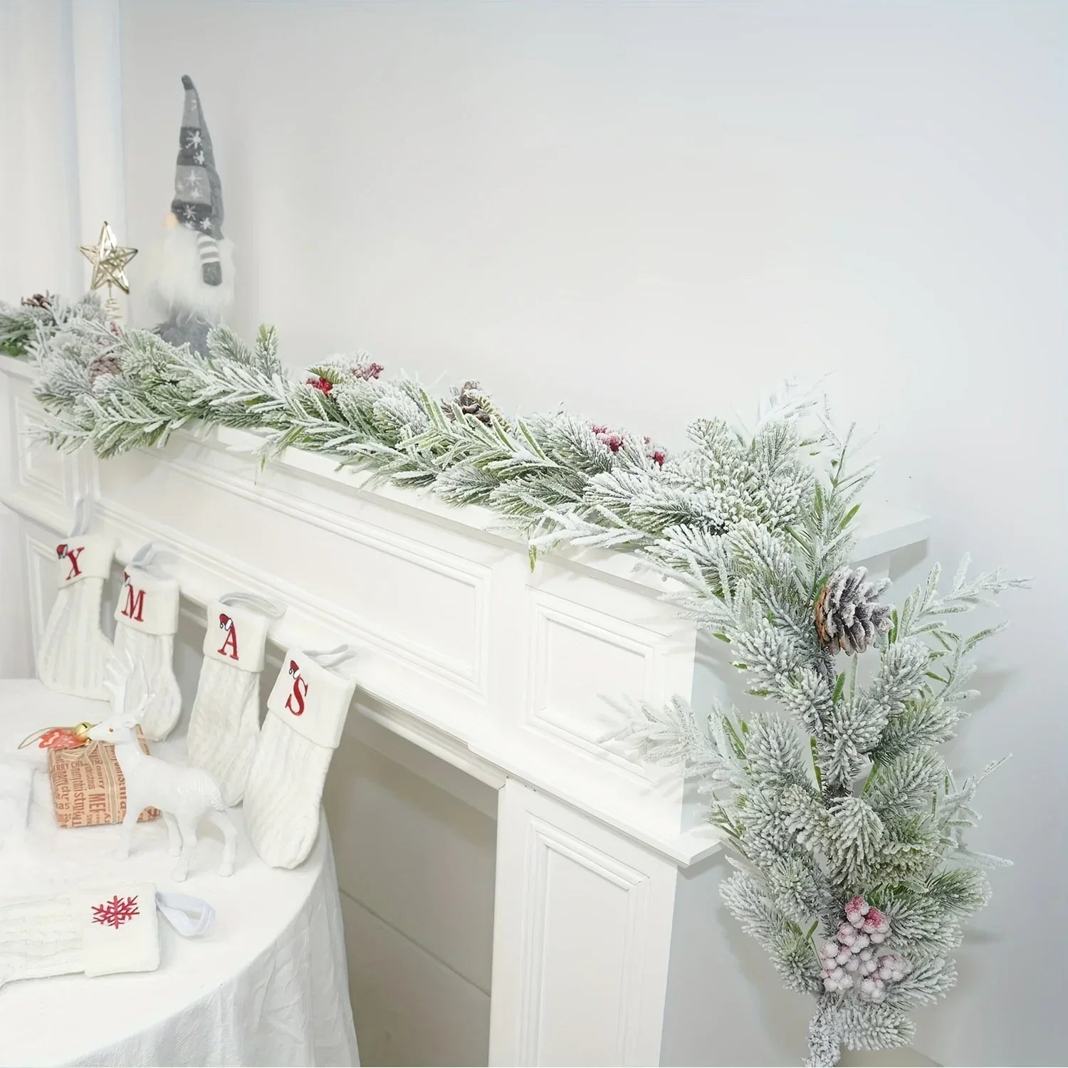 Red Berry Christmas Wreath Holiday Decor-2