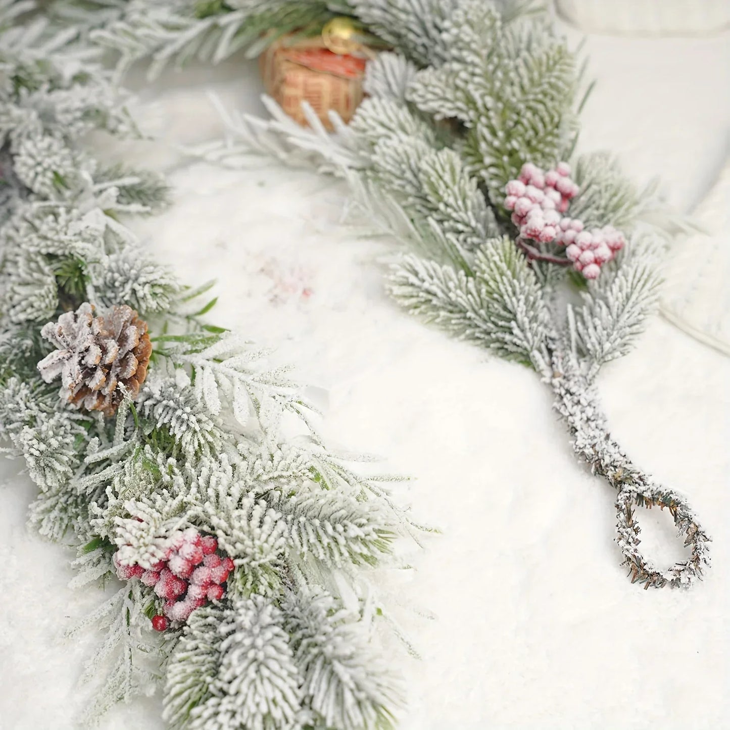 Red Berry Christmas Wreath Holiday Decor-4