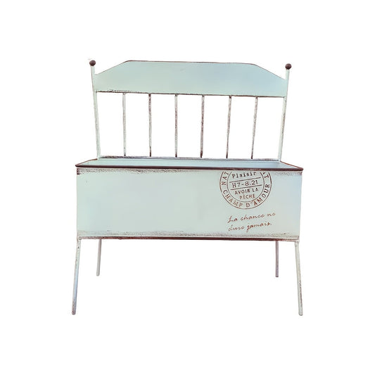 Metal Chair-Shaped Garden Planter-0