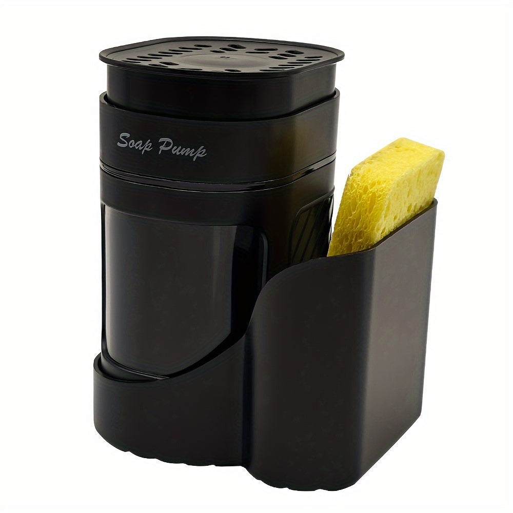 NNETM Oval Soap Dispenser with Sponge Holder-3