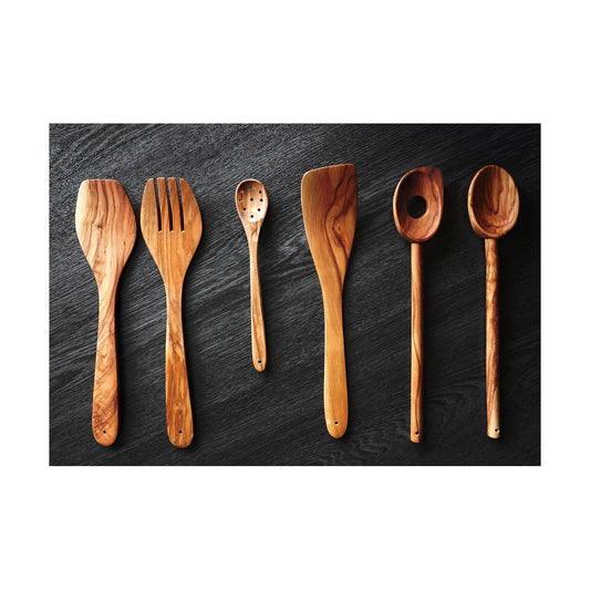 Spoon Metaltex 58060210 Wood Olive Wood-1