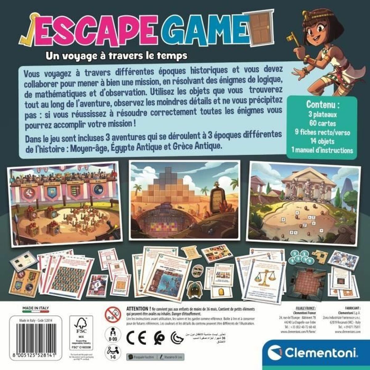Board game Clementoni Escape Room (FR)-4