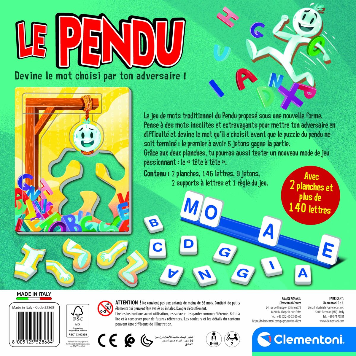 Board game Clementoni Le pendu-5