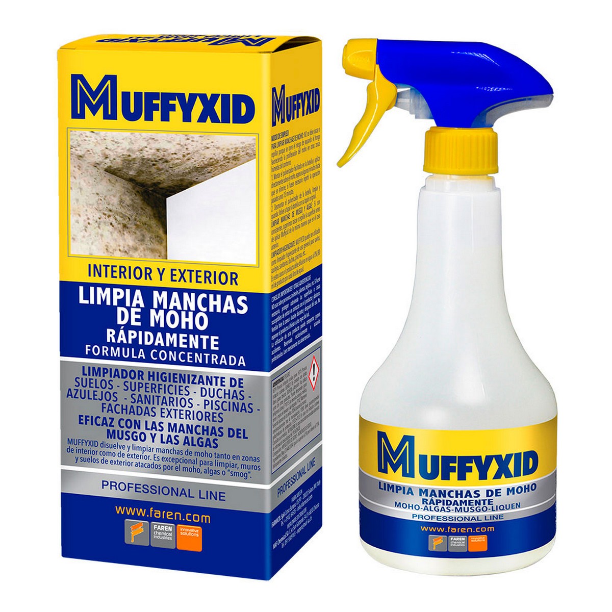 Anti-humidity Faren Muffycid 500 ml Moss removal Active Chlorine-0