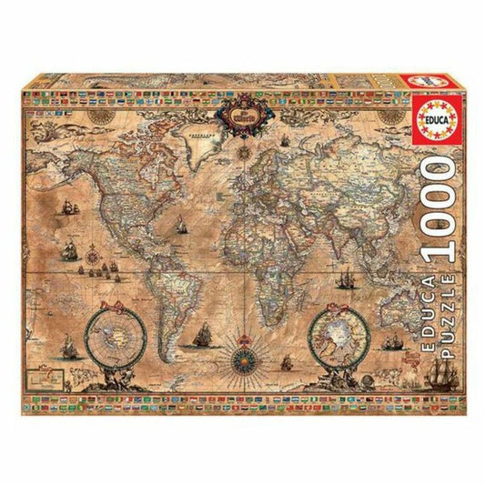 Puzzle Educa World Map (1000 pcs)-0
