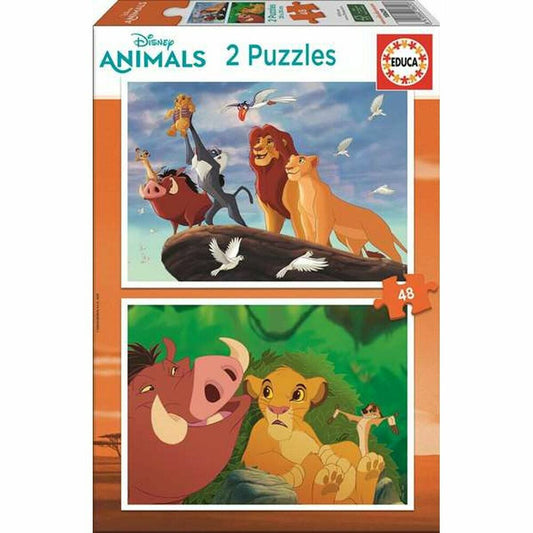 Puzzle Educa Lion King (2 x 48 pcs)-0