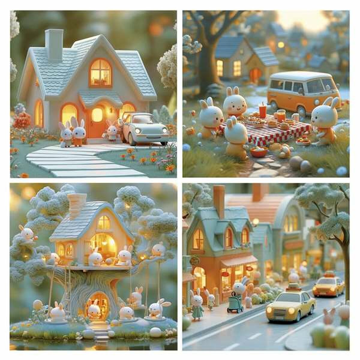 Puzzle Educa Rabbit 12 Pieces 16 Pieces 20 Pieces 25 Pieces (4 Units)-2